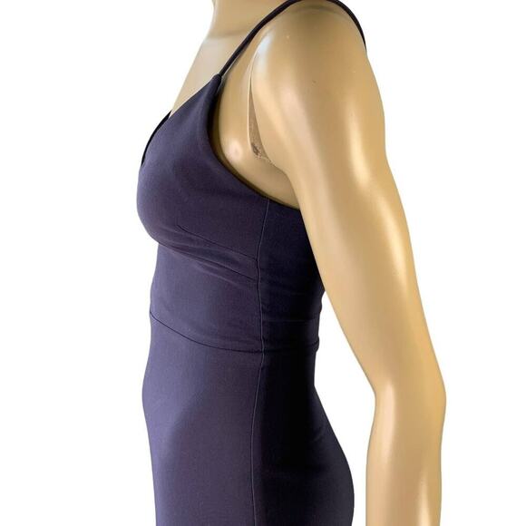Likely Brooklyn Spaghetti Straps Sheath Pencil Dress Stretchy Size 2 Navy New - Picture 8 of 16